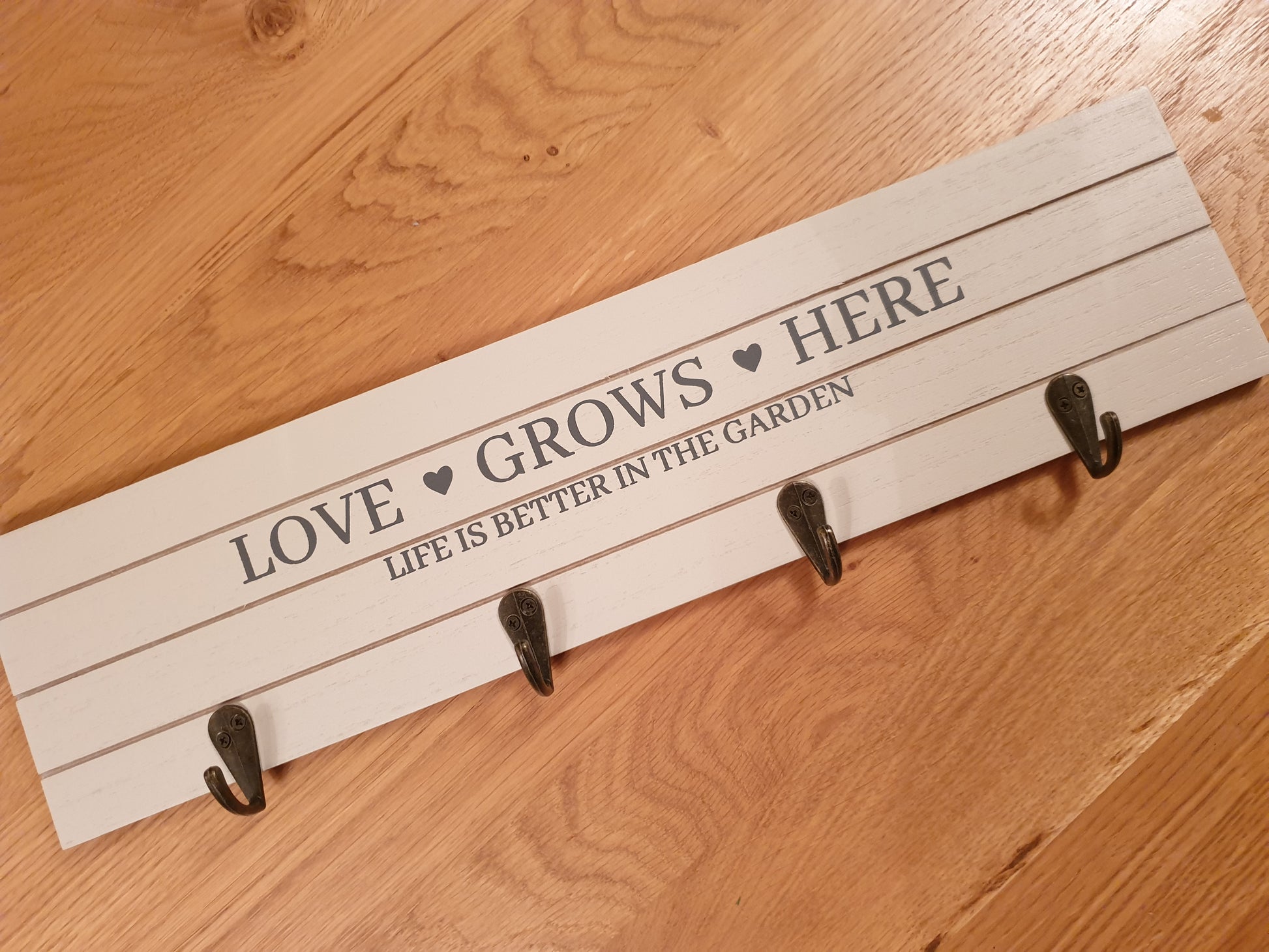 Potting Shed Hook Plaques.