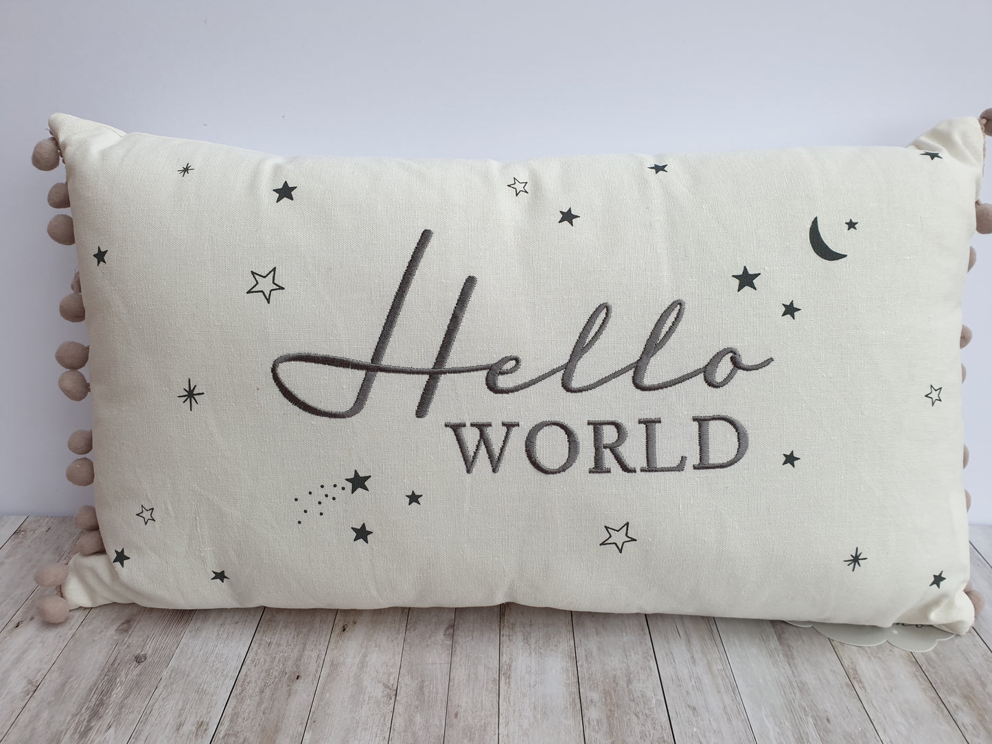 Hello World Nursery Cushion