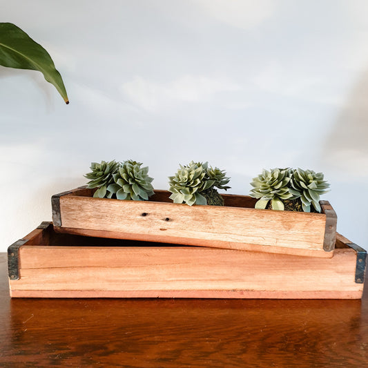 Rustic brick mold trays