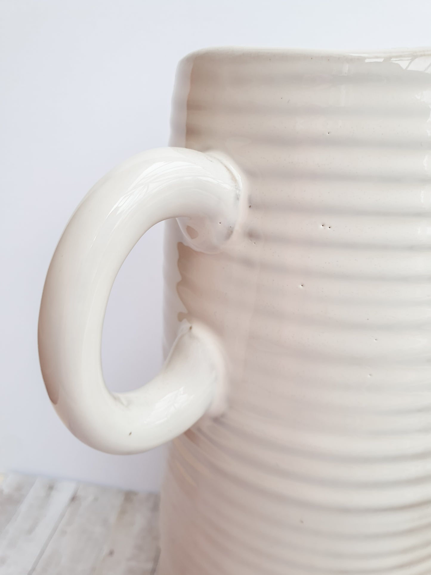Rustic Ribbed Jug