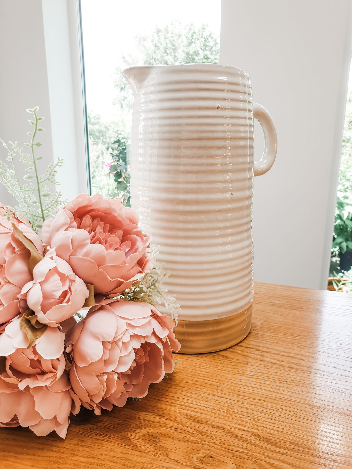Rustic Ribbed Jug