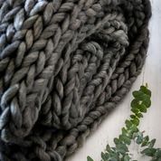 Chunky Knit Throw (various colours)