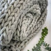 Chunky Knit Throw (various colours)