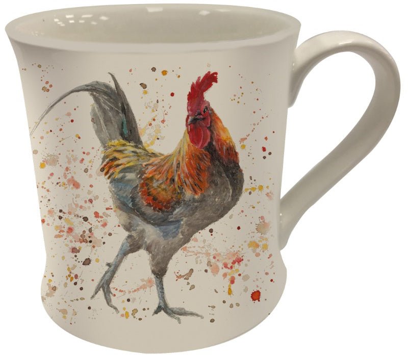 Rustic Rooster Fine China Mug