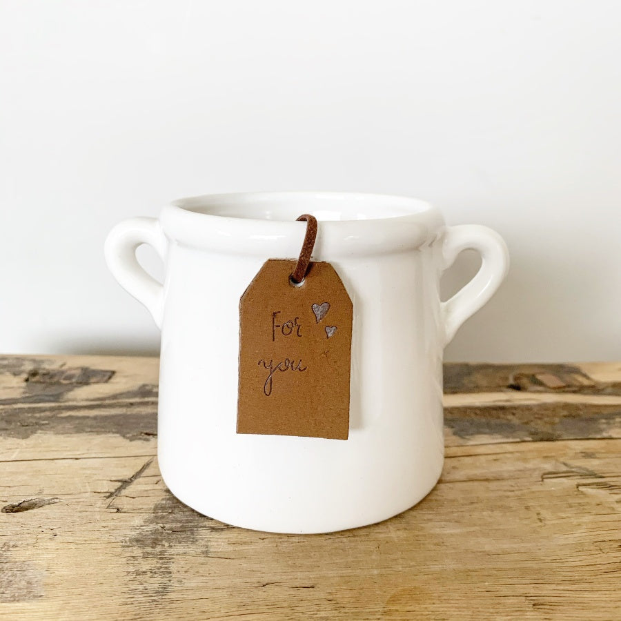 For You White Eared Pots