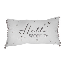 Hello World Nursery Cushion