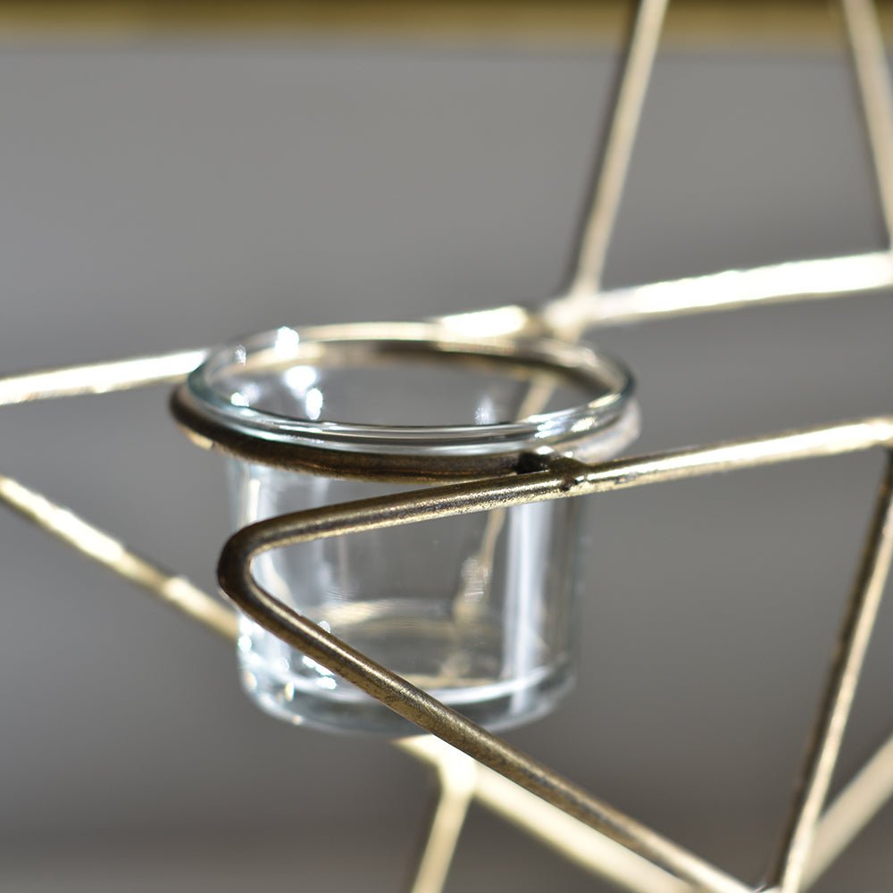Star Triple Tea Light Holder