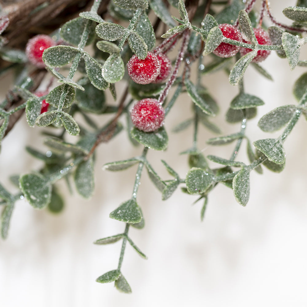 Frosted Winter Berry Wreath