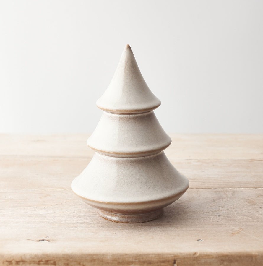 Front view of our large ceramic Christmas tree