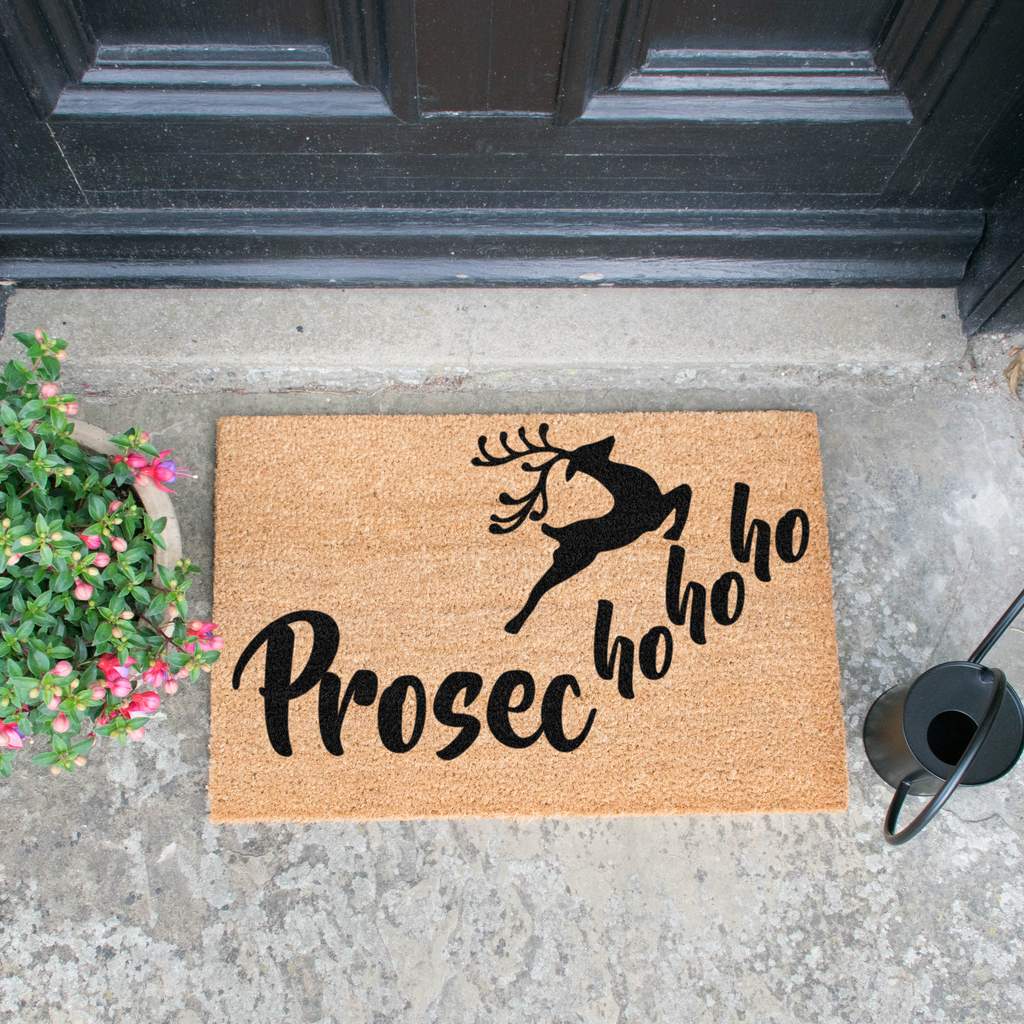 Prosecco Christmas Doormat