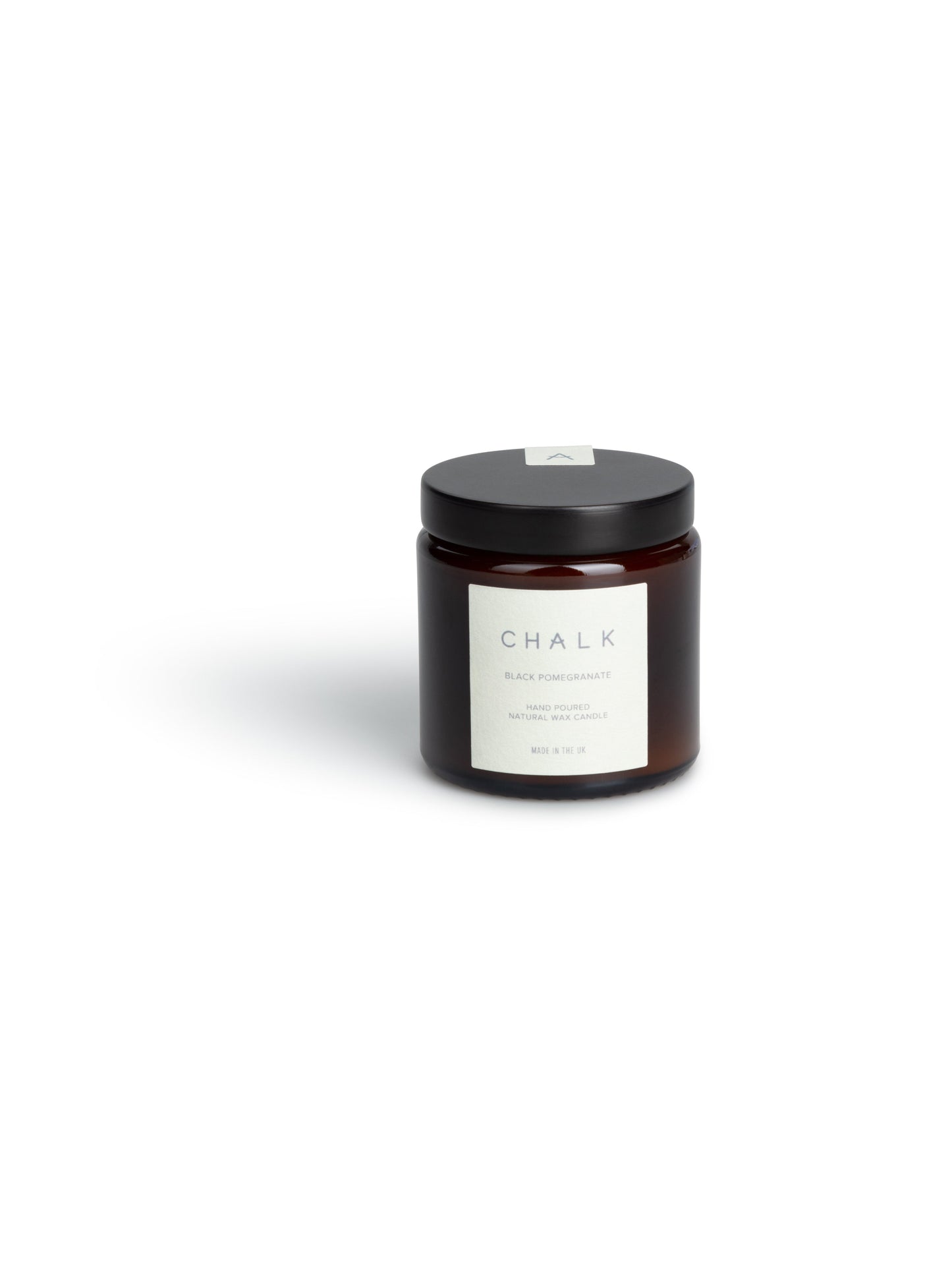 Black Pomegranate amber jar candle 96g | Chalk Uk