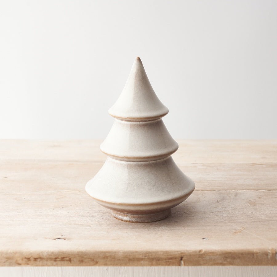 detail view of our small neutral ceramic tree