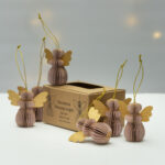 Dusky Pink Christmas Angels | Set of 6