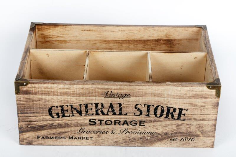 General Store Wooden Storage Box