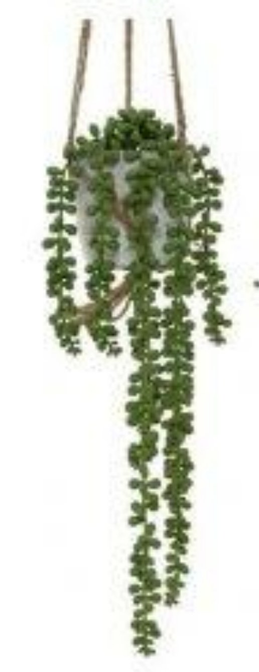 Faux String of Pearls Hanging Pot