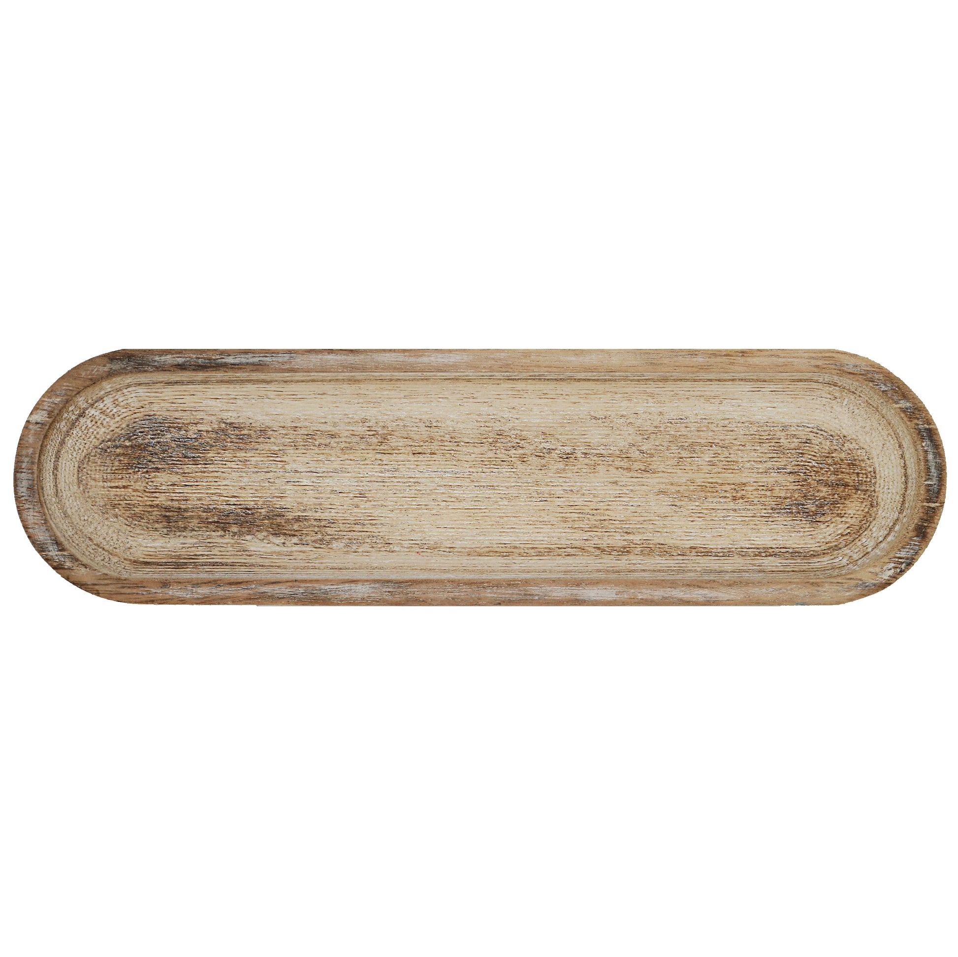 Large Rustic Oval Wood Tray – Little Wren Interiors