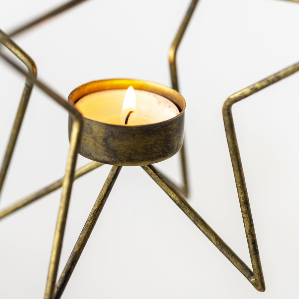 Hanging Star tealight holder